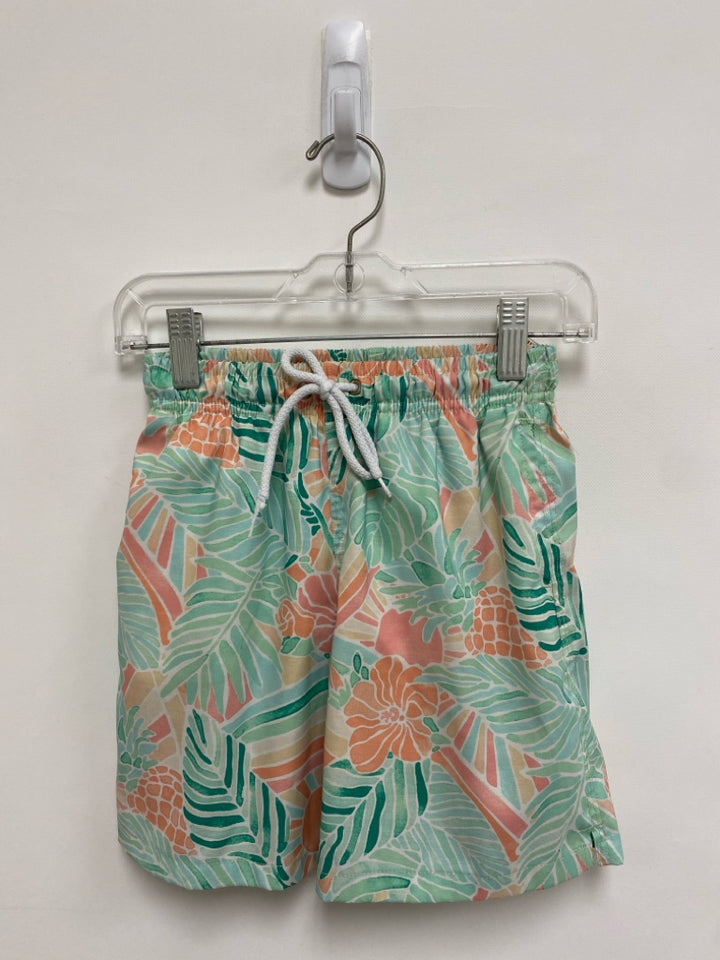 SIZE 10 Green Peach/White Tropical Boy&