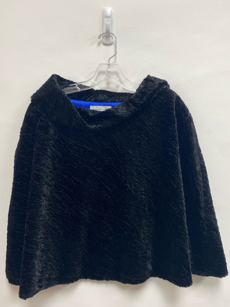 elliott lauren Size M Black Poncho Faux Fur Ladies Jacket