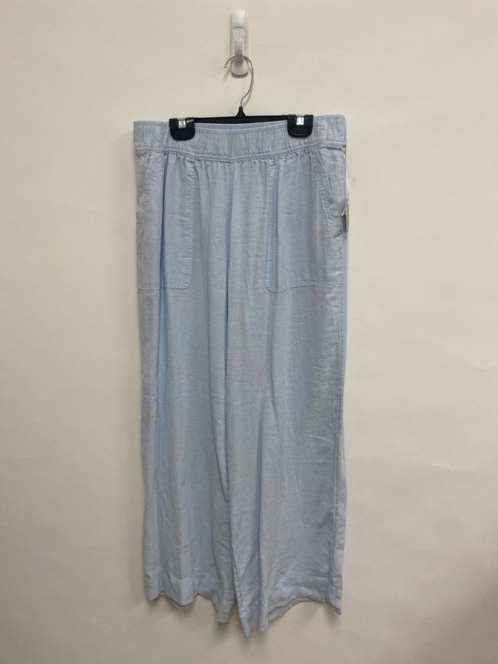 NWT Sigrid Olsen Size M Light Blue Linen Blend Ladies Pants