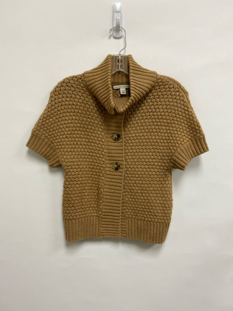 Banana Republic Size XSP Tan Short Sleeve Petite Sweater-Vest