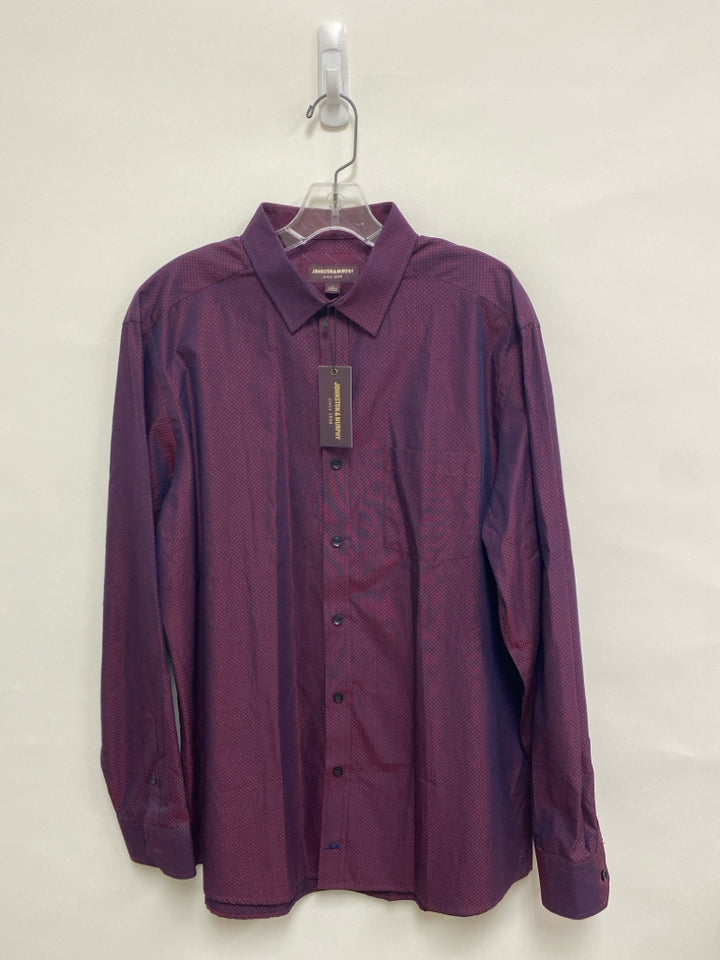 NWT Johnston/Murphy Size L Burgundy/Navy Iridescent Men&