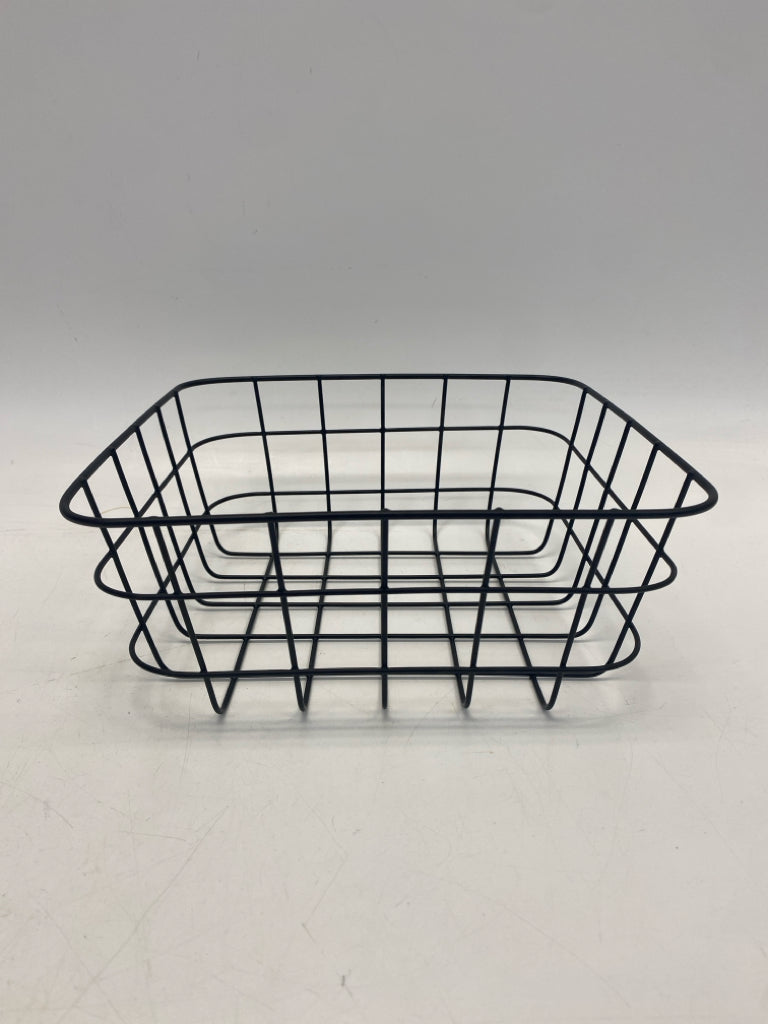 Black Cut-Out Metal Basket