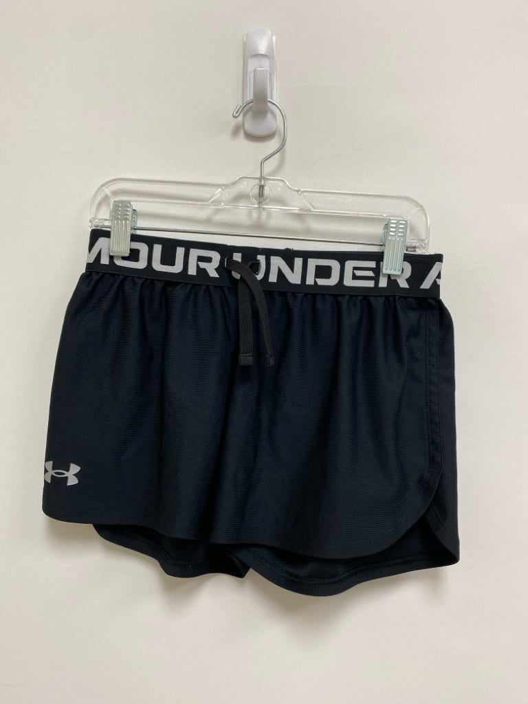 Under Armour SIZE M Black White Logo Girl&