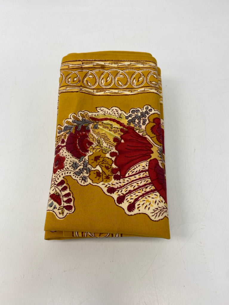 Gold Red/Multi Print Napkins
