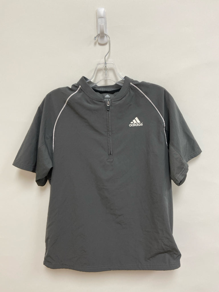 Adidas Size L Gray White Men&