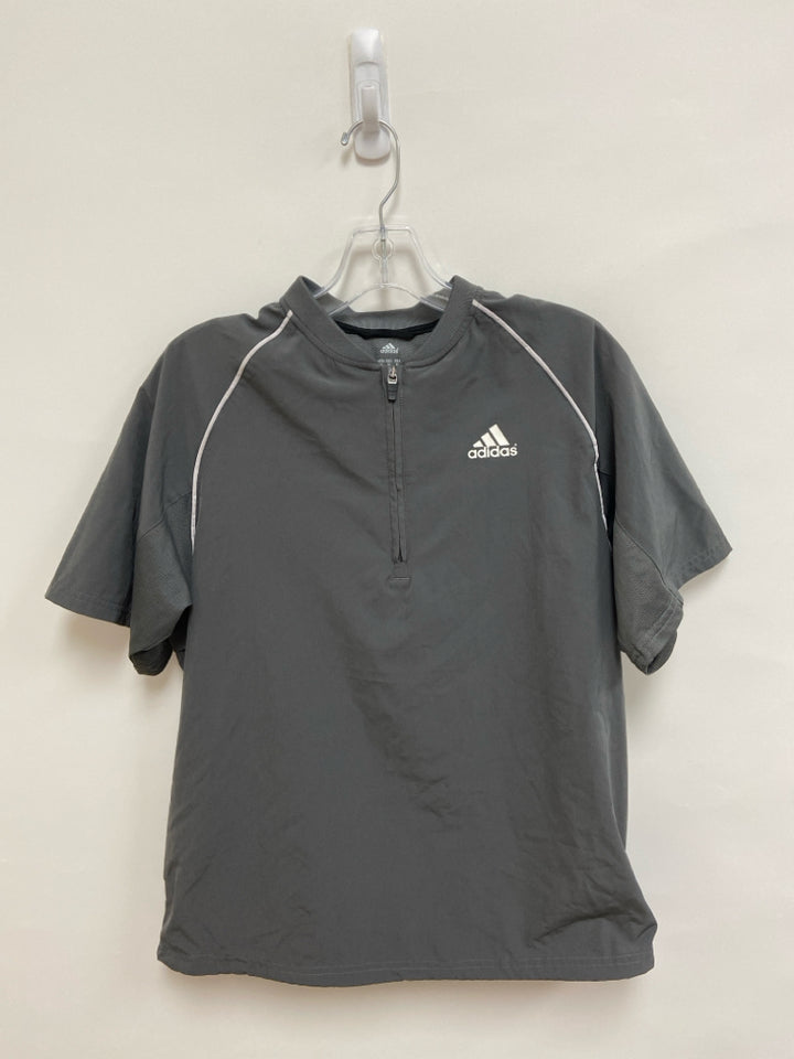 Adidas Size L Gray White Men&