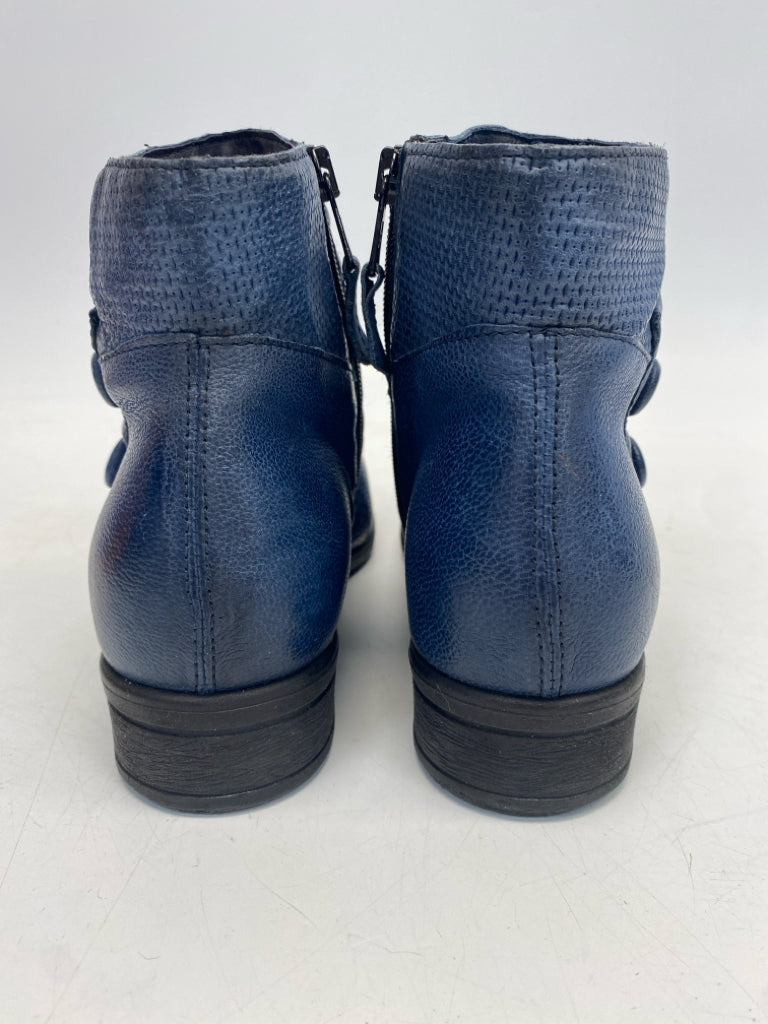Miz Mooz EU Shoe Size 38 Blue Side Zipper Boots