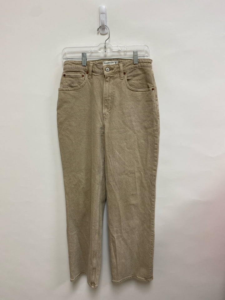 Abercrombie &amp; Fitch Size 6 Tan Denim Ladies Jeans