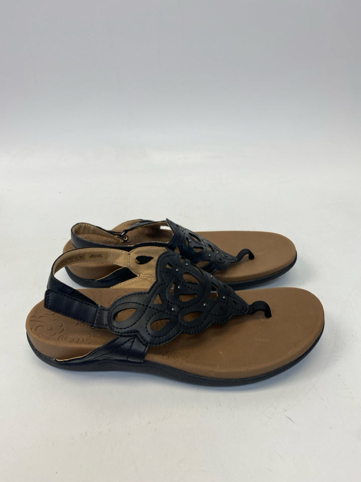 Rockport  Size 8 Black Cutout Sandals