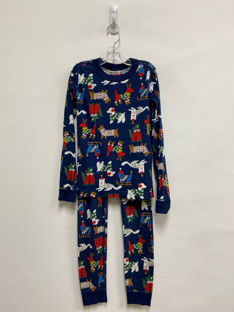 hanna Andersson SIZE 10 Navy White/Multi Animals Girl&