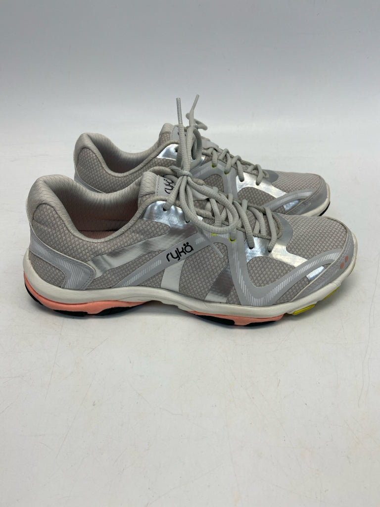 Ryka  Size 8 Gray Silver Lace-up Sneakers