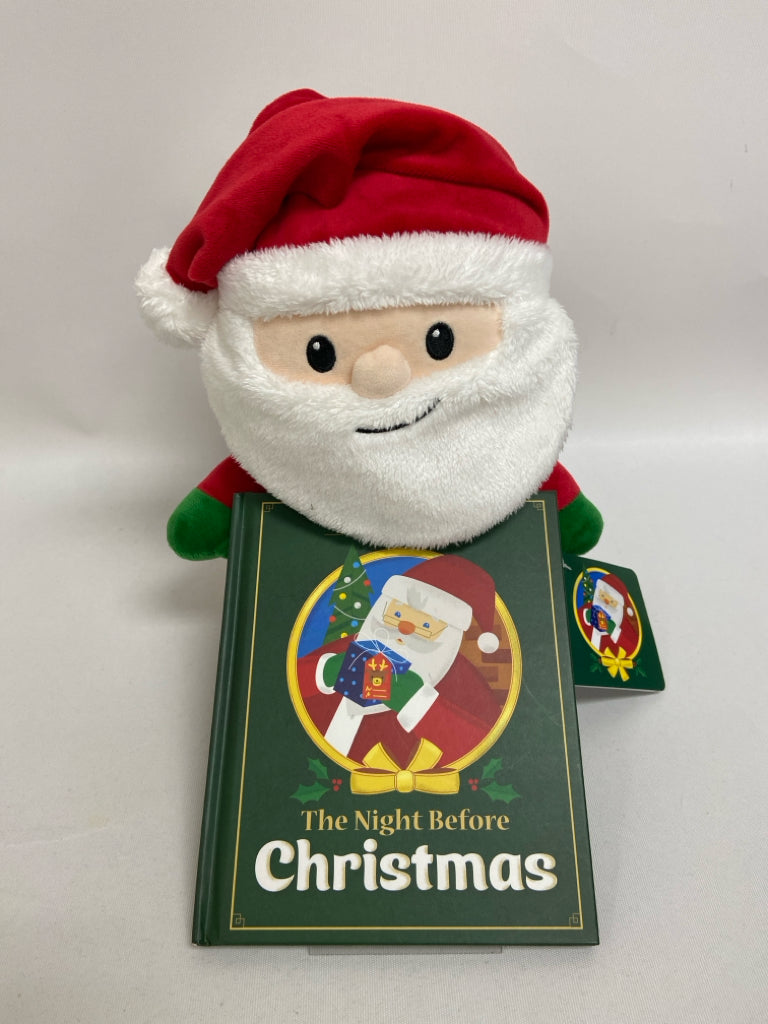 NWT Red Black/White Santa Stuffed Animal