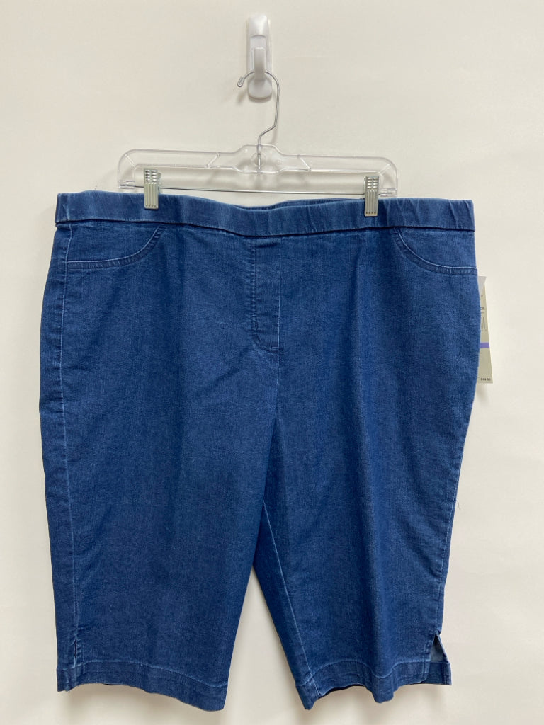 NWT Alfred Dunner  SIZE  18 Blue Denim Plus Size Shorts