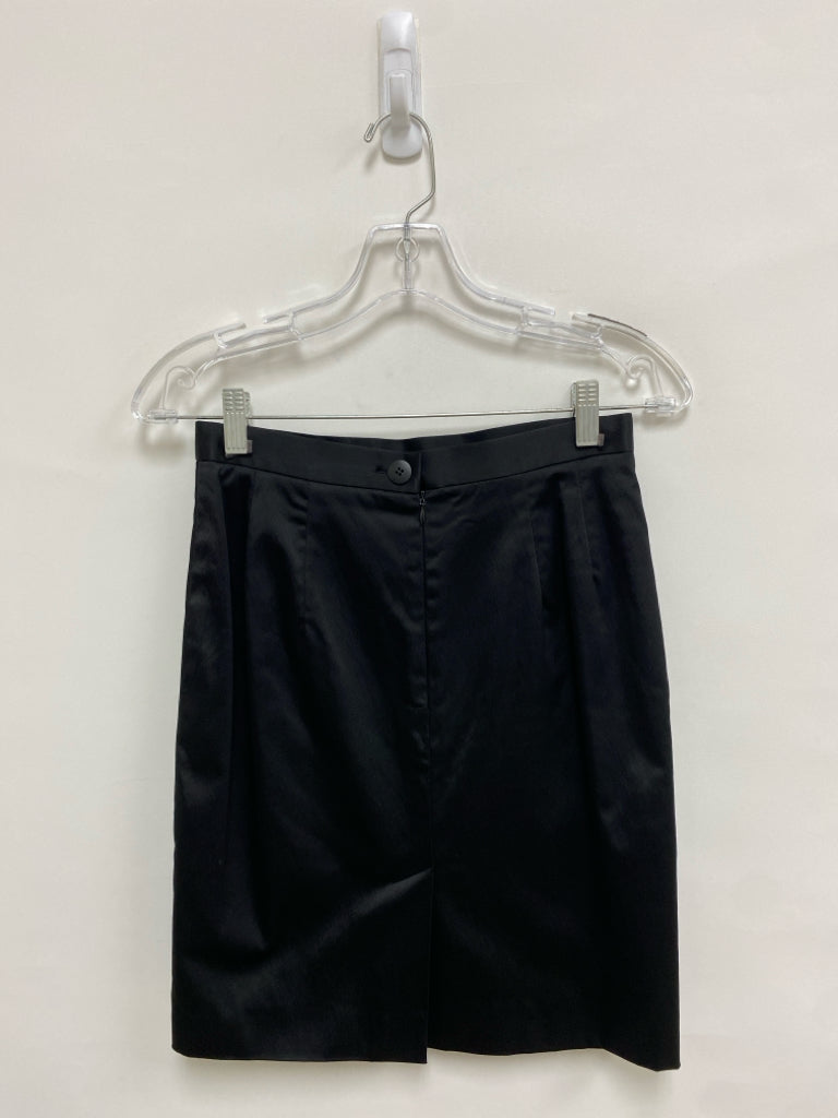 GEMMA KAHNG Size 8 Black Jeweled Button Up Ladies 2pc Skirt