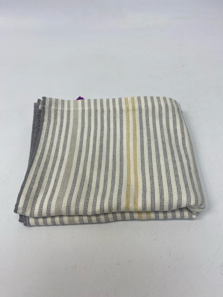Ralph Lauren Gray Yellow Striped Dish Towel
