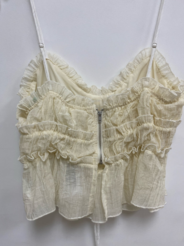 NWT Size S Cream Sleeveless Ladies Top