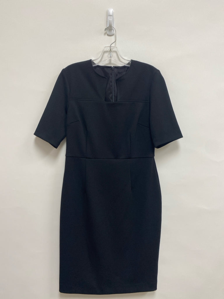 Trina Turk Size 6 Black Texture Short Sleeve Ladies Dress