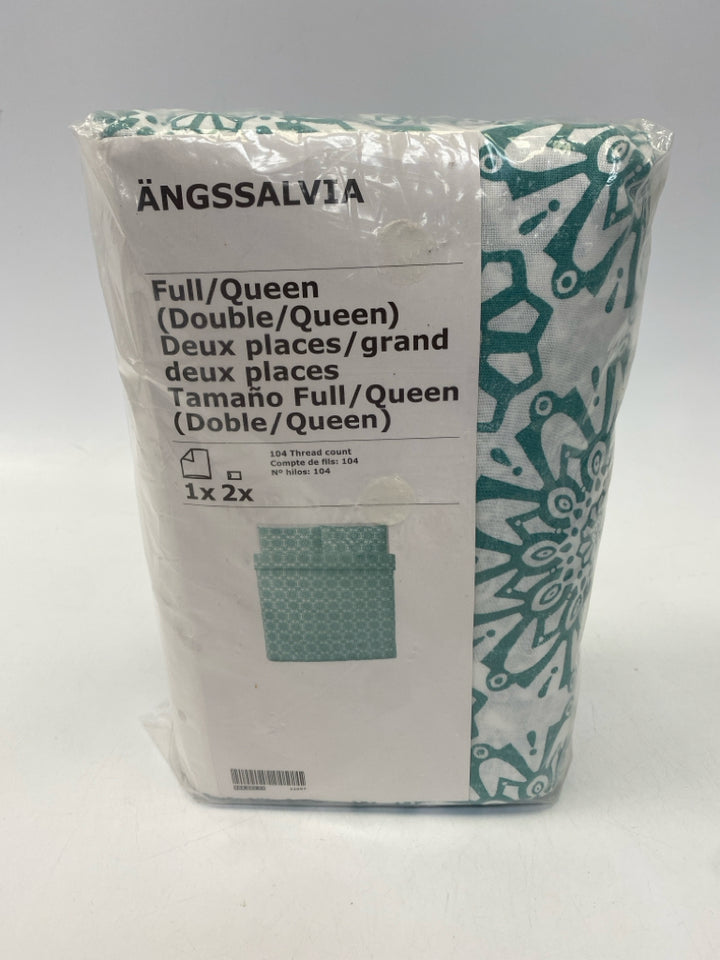 NEW/PKG Ikea Green/White Duvet