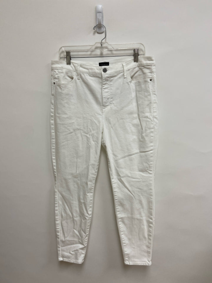 Talbots Size 14P White Petite Jeans