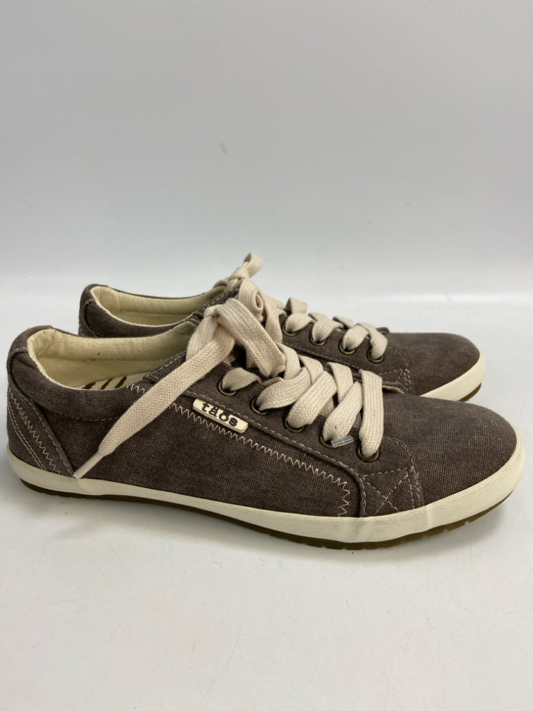 Taos US Shoe Size 6.5 Brown Tan Lace-up Sneakers