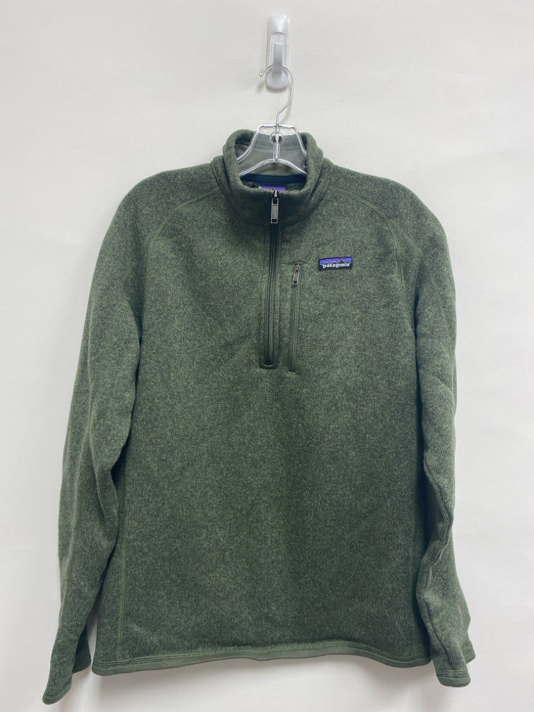 Patagonia Size M Olive Green Heather Quarter Zip Men&