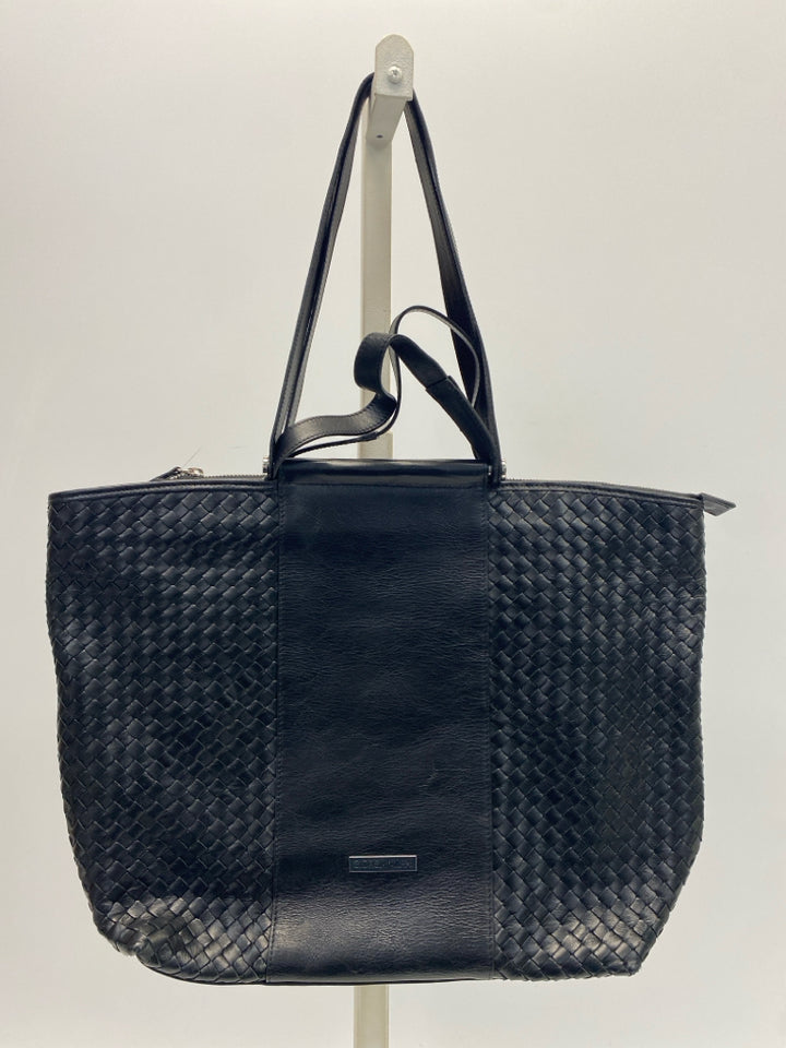 Giorgia Milani Black Woven Handbag