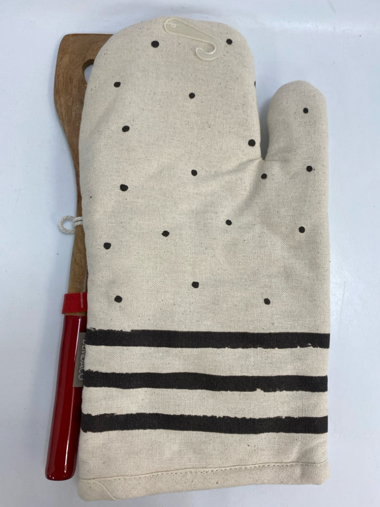 Cream Black Striped Valentine&