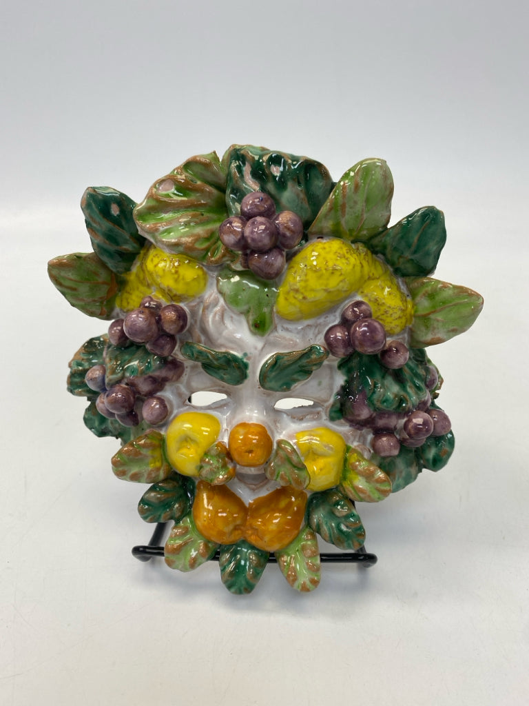 Multi Color Fruit Ceramic Wall Hanging