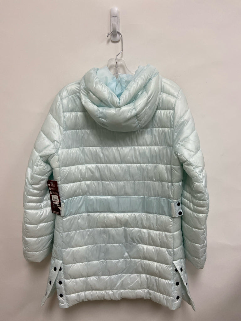 NWT Swiss Tech Size M Pale Aqua Hooded Puffer Ladies Jacket