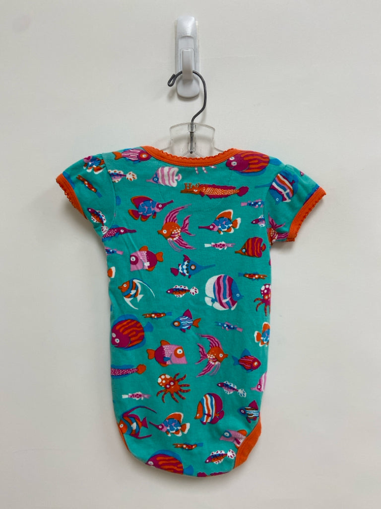 Hatley SIZE 18-24M Aqua/Orange Blue/Multi Fish Girl&
