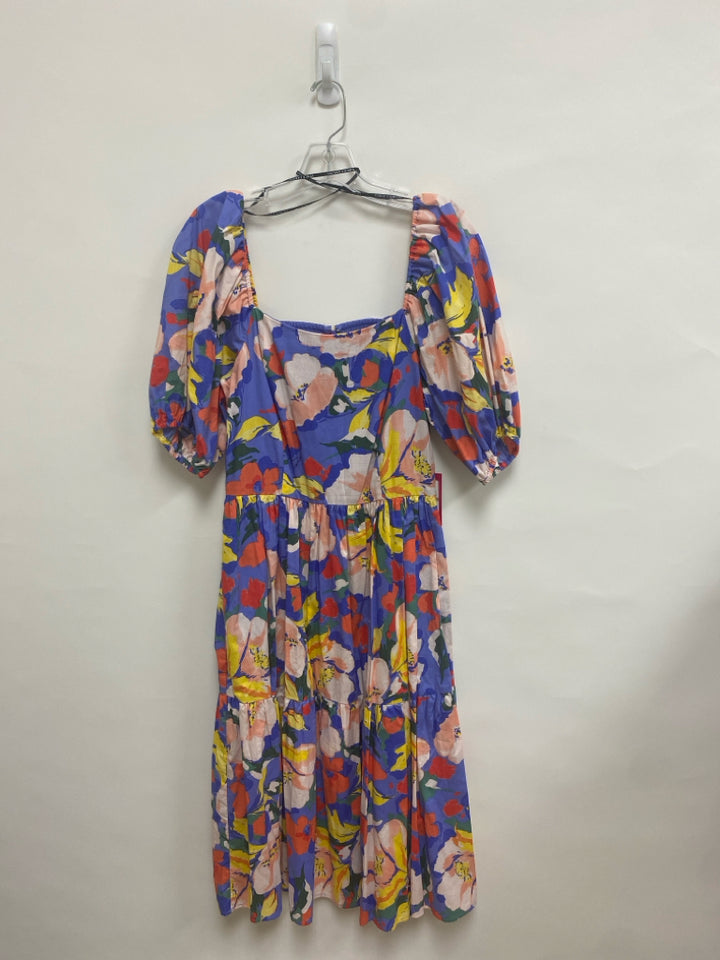 NWT VINCE CAMUTO Size 12 Pink Blue/Multi Flowers Ladies Dress