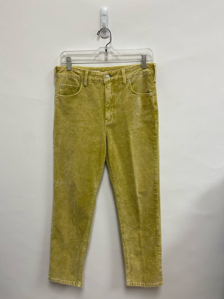 Pilcro Size 28 Goldenrod Corduroy Ladies Pants