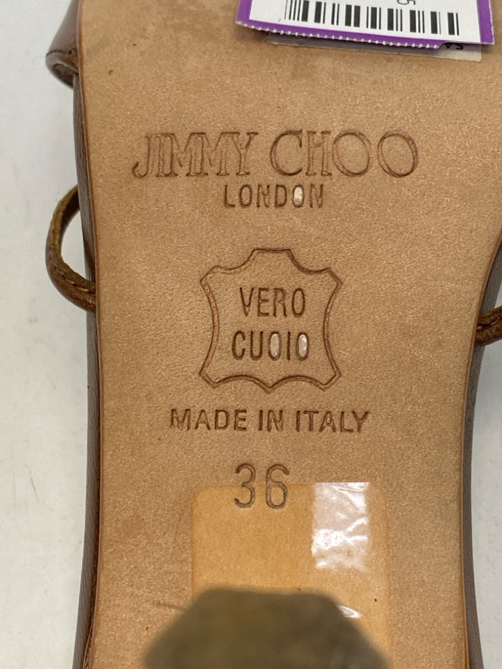Jimmy Choo EU Size 36 US Size 6 Brown Sandals