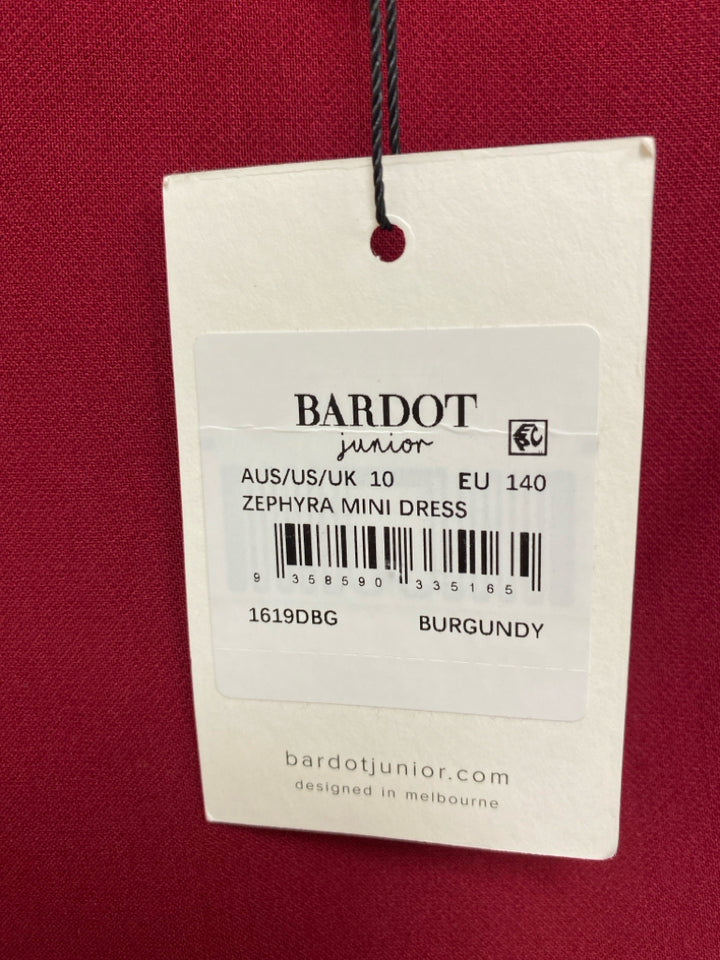 NWT SIZE 10 Burgundy Girl&