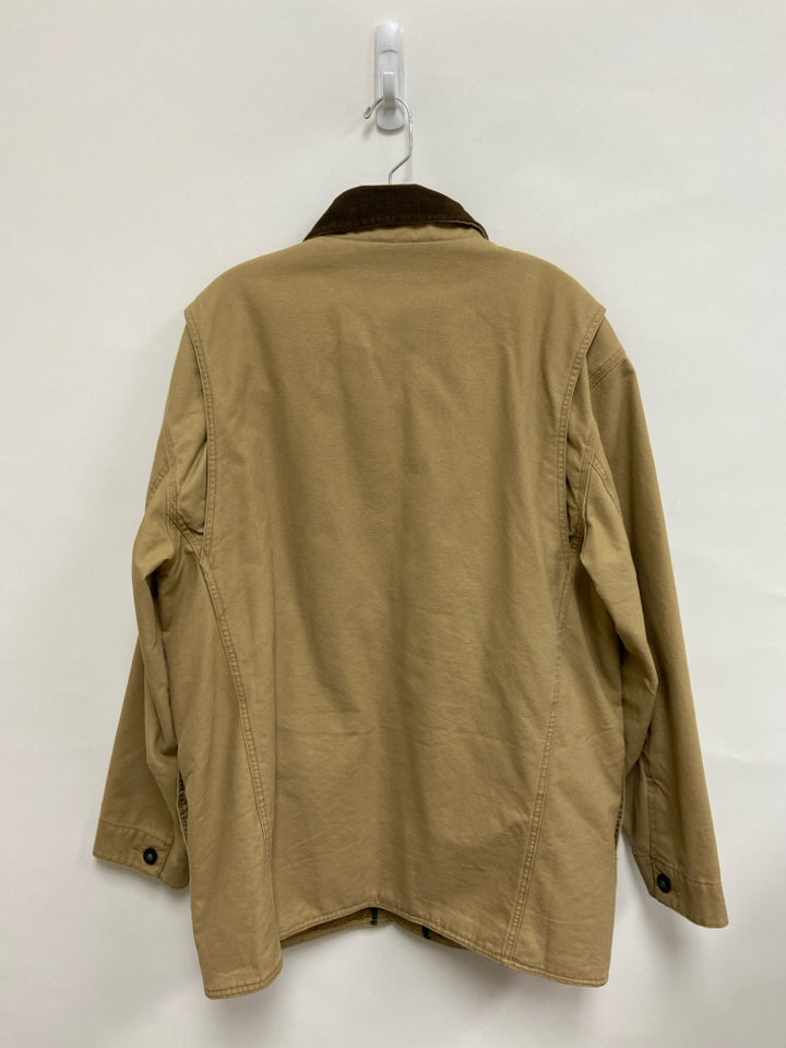 Orvis Size L Tan Button Up Men&