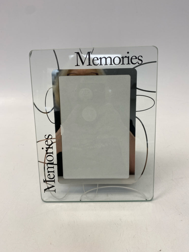 Clear Black Words Glass Frame
