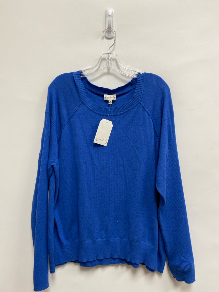 NWT wonderly Size XL Blue Ladies Sweater