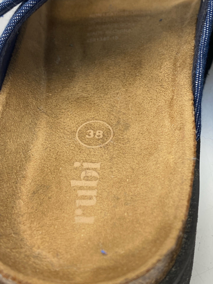 Size 38 Blue Sandals