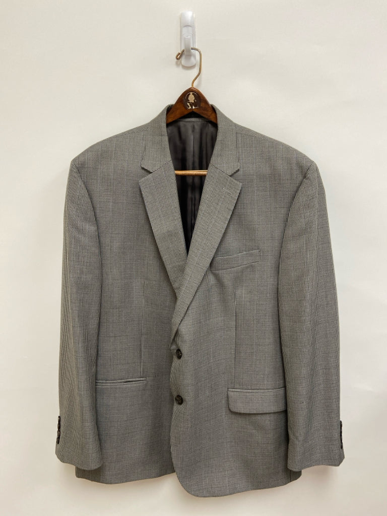 Lauren Ralph Lauren Size 48R Dark Gray Gray/Blue Houndstooth Men&