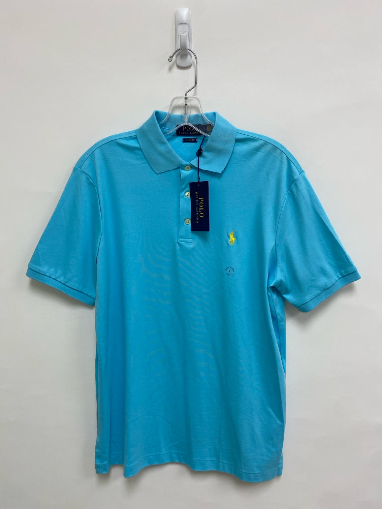 NWT Polo Size S Aqua Men&