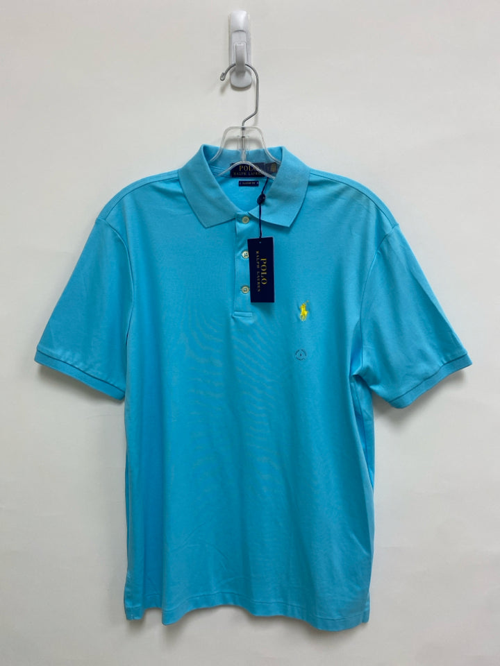 NWT Polo Size S Aqua Men&