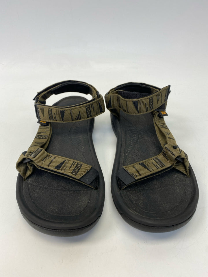Teva Size 11 Olive Green Black Men&