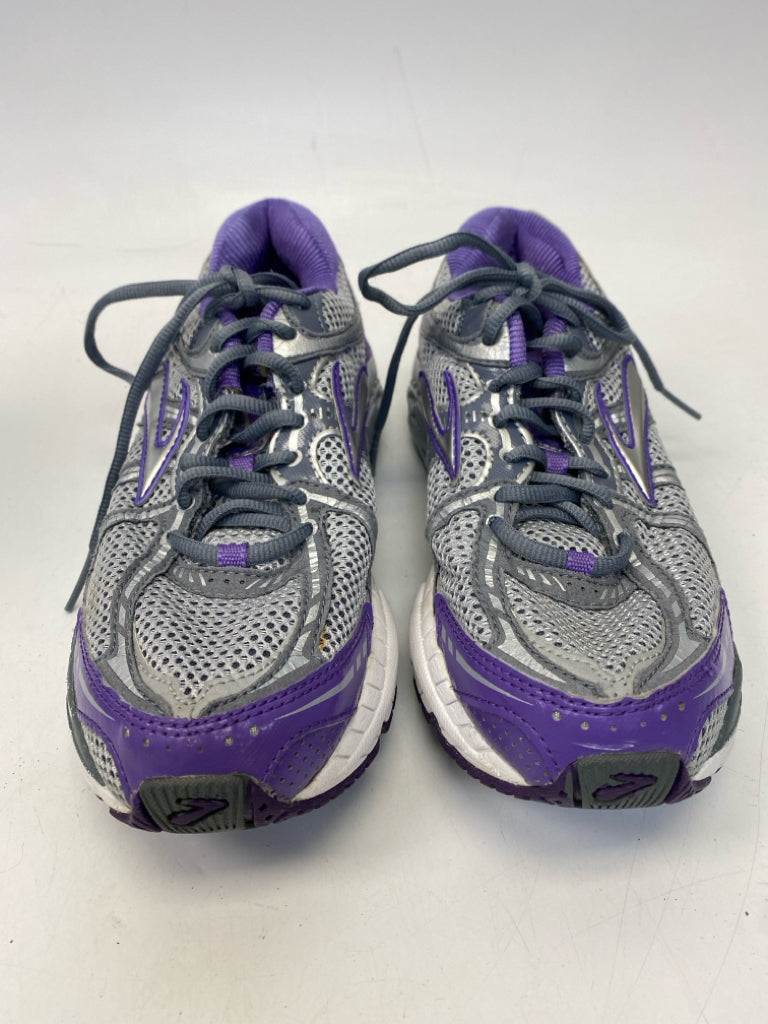 Brooks US Shoe Size 8 Gray Lavender Lace-up Sneakers