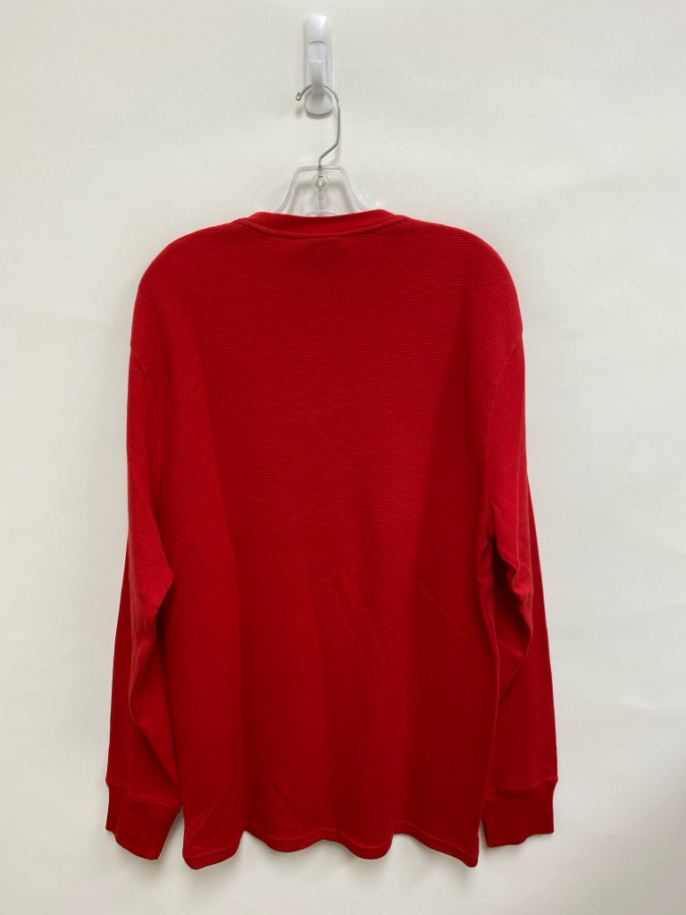 Polo Size XL Red Waffle Men&