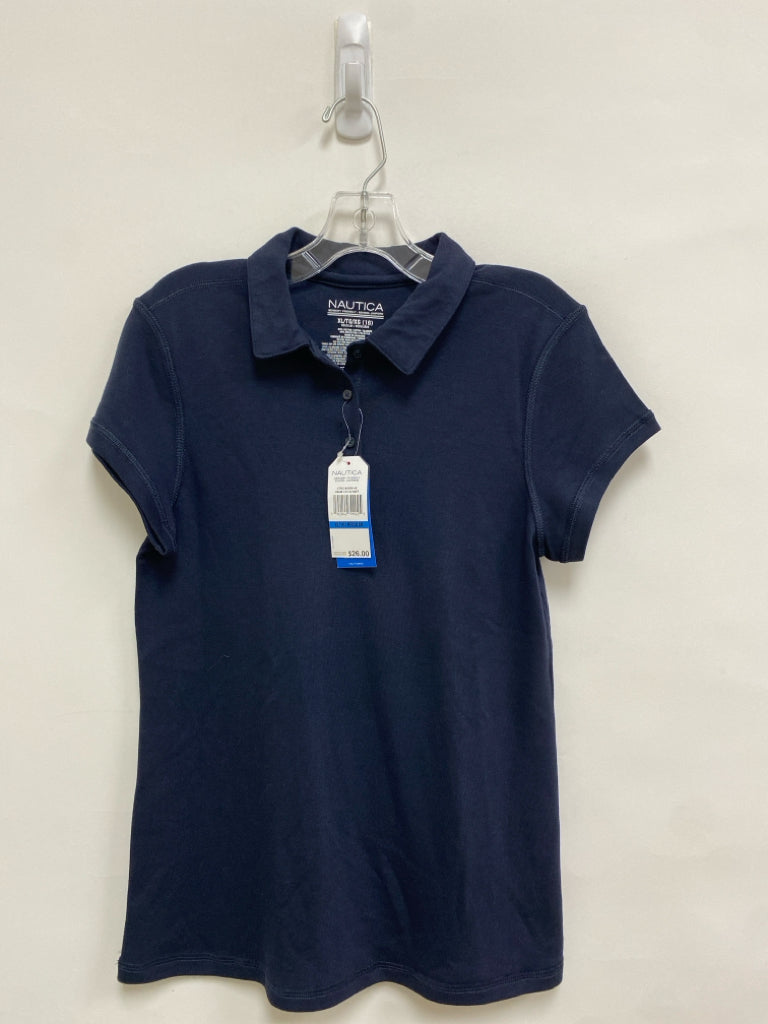 NWT Nautica SIZE 16 Navy Polo Girl&