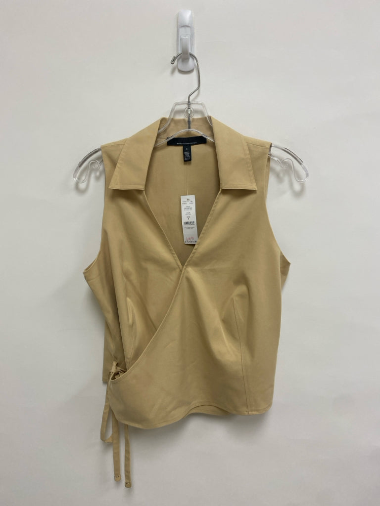 NWT Wht House/Blk Mkt Size 8 Tan Sleeveless Ladies Top