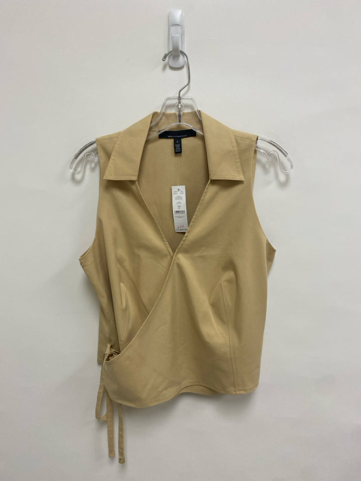 NWT Wht House/Blk Mkt Size 8 Tan Sleeveless Ladies Top