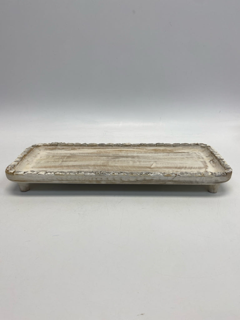Cream Distressed Tray