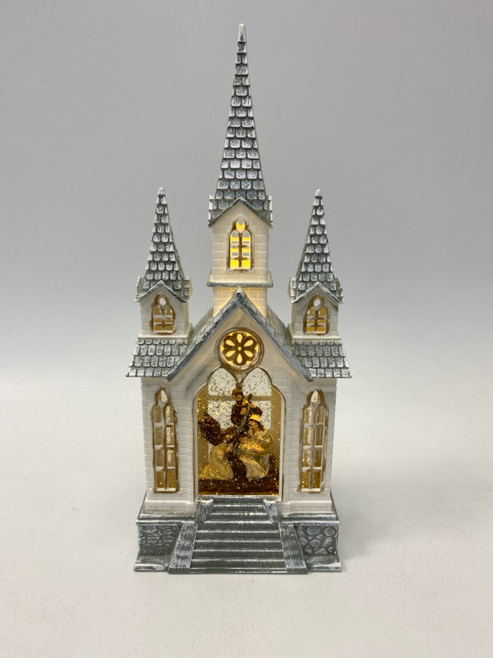 RAZ Imports Silver White Lit Christmas