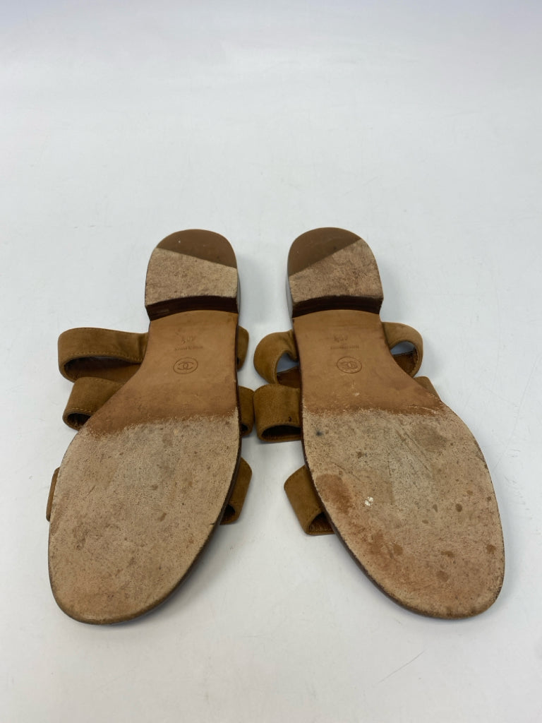 Chanel  Size 40.5 Brown Sandals